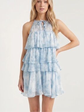 Kestan MEADOW DRESS Mini Blue Size Small
